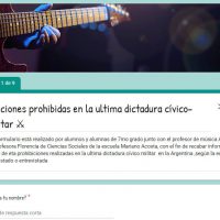 Canciones prohibidas - Formulario