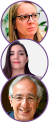 Alejandro Piscitelli, Mariana Ferrarelli y Sofía Álamo